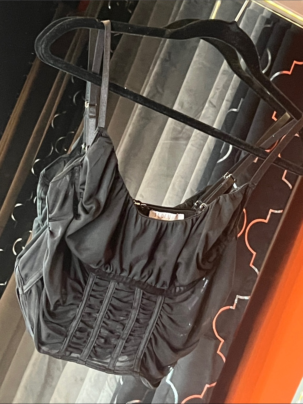 STORY Mesh Corset Bustier Top with Built-In Support 🖤